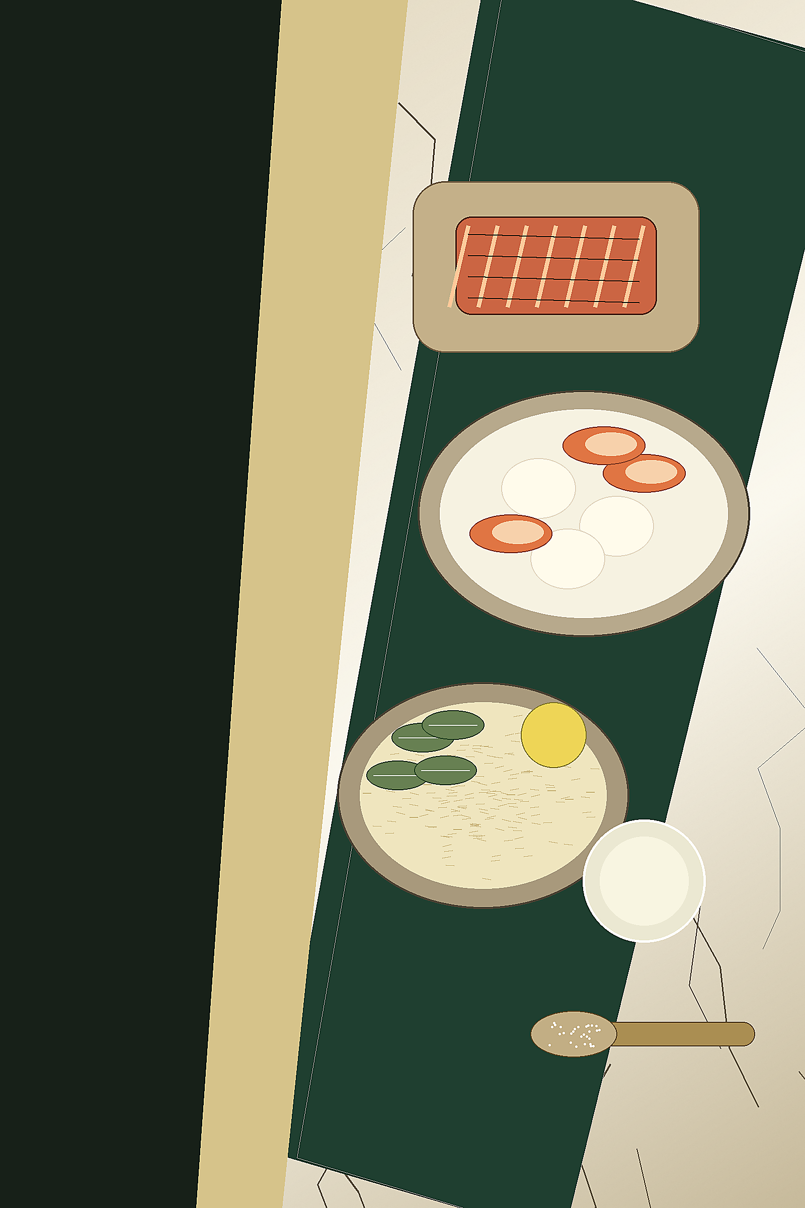 Cover of the pescatarian high-protein day template.